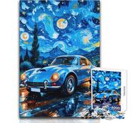 Rompecabezas de 1000 Piezas para Adolescentes, Noche Estrellada, Alpino, Carrera de Velocidad, Juego de ingenio, Gran Regalo para Juegos (tamaño 50x75cm)