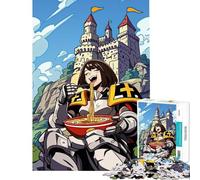 Rompecabezas de 1000 Piezas para Adolescentes Noodle Knight Juguetes educativos de Aprendizaje Juego de construcción de Patrones Gran Regalo para los Amantes de los Juegos (tamaño 50x75cm)