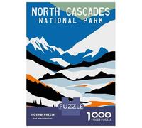 Rompecabezas De 1000 Piezas para Adolescentes North Cascades Travel Rompecabezas para Adultos Juguetes Antiestrés Análisis Y Lógica Cumpleaños Y Navidad 38x26cm/1000pcs