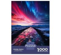 Rompecabezas De 1000 Piezas para Adolescentes Northern Lights at The Sky Rompecabezas para Adolescentes Juego Práctico Desafío Difícil Oferta como Regalo para Toda La Familia 70x50cm/1000pcs