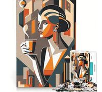 Rompecabezas de 1000 Piezas para Adolescentes Nos Encanta el café Juego Educativo decoración de Pared 38x26cm