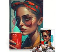 Rompecabezas de 1000 Piezas para Adolescentes Nos Encanta el café Juegos Familiares Un Reto para completar Regalos para Amigos y Familiares 50x75cm