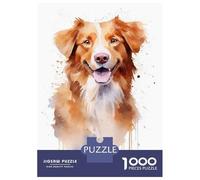Rompecabezas De 1000 Piezas para Adolescentes Nova Scotia Duck Retriever Rompecabezas para Adultos Juegos De Relajación Desafío Difícil Desafío Educativo 38x26cm/1000pcs
