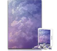 Rompecabezas de 1000 Piezas para Adolescentes, Nubes de Cielo etéreo, Juego Educativo Familiar, desafío difícil, Regalo de cumpleaños, tamaño 50x75cm
