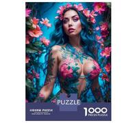 Rompecabezas De 1000 Piezas para Adolescentes Nude Flower Fashion Girl Rompecabezas para Adultos Juego De Ingenio para Mejorar La Memoria Regalos para Amigos Y Familiares 70x50cm/1000pcs