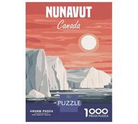 Rompecabezas De 1000 Piezas para Adolescentes Nunavut Canada Landscape Rompecabezas para Adultos Juegos Divertidos Decoración Cumpleaños, Navidad 70x50cm/1000pcs