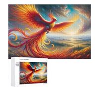 Rompecabezas de 1000 piezas para adolescentes, obra de arte de fantasía en ascenso de Phoenix, 1 rompecabezas de bricolaje, una obra de arte como regalo para toda la familia, 1000 piezas