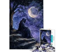 Rompecabezas de 1000 Piezas para Adolescentes Observador del Cielo Nocturno Rompecabezas para Adultos Juego práctico de Corte de precisión Actividades Divertidas para Hacer en casa (Tamaño 50x75cm)