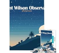 Rompecabezas de 1000 Piezas para Adolescentes Observatorio Mount Wilson Cielo Nocturno de California Juego práctico y Educativo Juguetes didácticoss de Amigo para Pasar el Tiempo en casa Durante