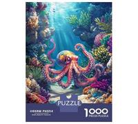 Rompecabezas De 1000 Piezas para Adolescentes Ocean Life Wall Art Print Rompecabezas para Adultos Juego Familiar Análisis Y Lógica Interacción Entre Padres E Hijos 52x38cm/1000pcs