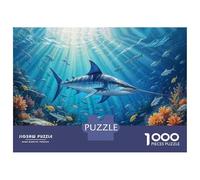 Rompecabezas De 1000 Piezas para Adolescentes Ocean Life Wall Mural Rompecabezas para Adultos Juegos Familiares Regalos para Mujeres Cumpleaños 52x38cm/1000pcs