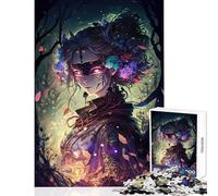 Rompecabezas de 1000 Piezas para Adolescentes Oiran Manga Girl V Juguete Educativo Regalo Divertido Juegos Familiares Actividades Divertidas en casa tamaño 50x75cm