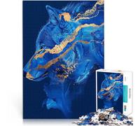 Rompecabezas de 1000 Piezas para Adolescentes Ojo del Lobo Matar el Tiempo en Vacaciones en casa Colección de Artistas, Bellas Artes 75x50cm