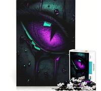 Rompecabezas de 1000 Piezas para Adolescentes Ojo Morado con líquido goteando decoración de Pared Ideal para Pasar el Tiempo en casa Durante Las Vacaciones para Fortalecer el Amor Entre Parejas