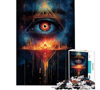 Rompecabezas de 1000 Piezas para Adolescentes Ojo Que Todo lo ve Paisaje Urbano Rompecabezas de 1000 Piezas Juguetes de decoración para el hogar Corte de precisión Regalo de cumpleaños Regalos