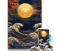 Rompecabezas de 1000 Piezas para Adolescentes, Olas japonesas, Ideal como Juego Educativo, Regalo para Toda la Familia, 50x75cm