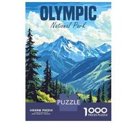 Rompecabezas De 1000 Piezas para Adolescentes Olympic National Park Rompecabezas Juguetes DIY Pero Divertidos Y Humorísticos Cumpleaños Y Navidad 70x50cm/1000pcs
