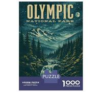 Rompecabezas De 1000 Piezas para Adolescentes Olympic National Park Vintage Rompecabezas Juegos Divertidos Regalos para Mujeres Cumpleaños Y Navidad 70x50cm/1000pcs