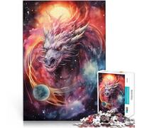 Rompecabezas de 1000 Piezas para Adolescentes Ondulación de la dimensión del dragón Aprendizaje Educativo Una Obra de Arte 52x38cm