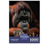 Rompecabezas De 1000 Piezas para Adolescentes Orangutan Chess Rompecabezas para Adultos Juegos Familiares Regalos para Mujeres Cumpleaños 52x38cm/1000pcs