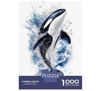Rompecabezas De 1000 Piezas para Adolescentes Orca - Killer Whale Rompecabezas para Adultos Juego Familiar Decoración del Hogar Cumpleaños Y Navidad 52x38cm/1000pcs