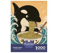 Rompecabezas De 1000 Piezas para Adolescentes Orca Ramen Rompecabezas para Adultos Juegos Relajantes Regalos para Mujeres 70x50cm/1000pcs
