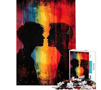 Rompecabezas de 1000 Piezas para Adolescentes Orgullo y Amor Entre Hombres Rompecabezas para Adolescentes Juegos Familiares Mejora la Memoria Juego desafiante Regalos (Tamaño 50x75cm)