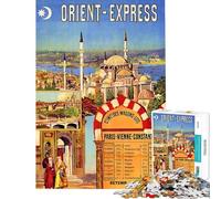 Rompecabezas de 1000 Piezas para Adolescentes Orient Express desafío de Inteligencia Cerebral Juguetes adictivos Juegos Divertidos difícil excelente Regalo (tamaño 75x50cm)