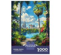 Rompecabezas De 1000 Piezas para Adolescentes Orlando Cityscape Rompecabezas para Adultos Juegos De Relajación Desafío Difícil Desafío Educativo 52x38cm/1000pcs