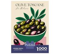 Rompecabezas De 1000 Piezas para Adolescentes Oro Italiano Olive Toscane Rompecabezas para Adultos Juego Práctico Decoración De Pared Regalos Y Cumpleaños Únicos 52x38cm/1000pcs
