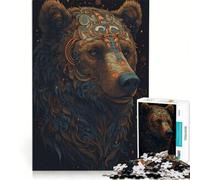 Rompecabezas de 1000 Piezas para Adolescentes: Oso Imaginario, Juego Imposible, interacción Entre Padres e Hijos, Regalo de Juego desafiante 38x52cm