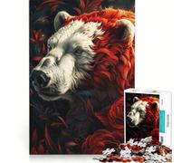 Rompecabezas de 1000 Piezas para Adolescentes Oso Polar mi Divertido Amigo Juegos Divertidos para Entrenar la Mente y Las Manos Un Juego de desafío único 38x26cm
