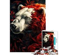 Rompecabezas de 1000 Piezas para Adolescentes Oso Polar mi Divertido Amigo Rompecabezas antiestrés Regalo de cumpleaños para Amigos y Familiares (tamaño 38x52cm)