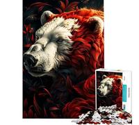 Rompecabezas de 1000 Piezas para Adolescentes Oso Polar mi Divertido Amigo Rompecabezas para Adultos Juguetes para armar Ideal para Pasar el Tiempo en casa Durante Las Vacaciones Juego desafiante