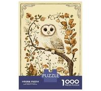 Rompecabezas De 1000 Piezas para Adolescentes Owl Autumn Forest Cottagecore Rompecabezas Juego Familiar Pero Divertido Y Humorístico Cumpleaños 70x50cm/1000pcs