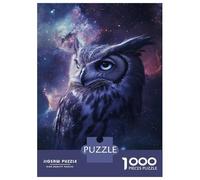 Rompecabezas De 1000 Piezas para Adolescentes Owl in The Cosmos Rompecabezas para Adultos Juguetes Antiestrés Decoración del Hogar Gran Regalo para Jugar 70x50cm/1000pcs