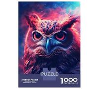 Rompecabezas De 1000 Piezas para Adolescentes Owl Night Galaxy Rompecabezas para Adultos Juegos Familiares Corte De Precisión Regalos Y Cumpleaños Únicos 52x38cm/1000pcs