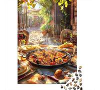 Rompecabezas De 1000 Piezas para Adolescentes Paella Outdoor Dining Experience Rompecabezas para Adultos Juego Práctico Pero Divertido Y Humorístico Regalos para Reducir El Estrés 52x38cm/1000pcs