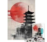 Rompecabezas de 1000 Piezas para Adolescentes Pagoda Reverie para Juego Educativo Juguete de desafío Juego de ingenio desafío difícil Regalos de Amigo Invisible (tamaño 38x26cm)
