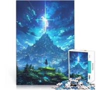 Rompecabezas de 1000 Piezas para Adolescentes Paisaje de Anime del Cielo Corte de precisión Cada Pieza es única: un desafiante y Divertido Juego Familiar 50x70cm