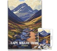 Rompecabezas de 1000 Piezas para Adolescentes, Paisaje de Cape Wrath Trail, Escocia, Juego Educativo Familiar, Regalo de cumpleaños, Obra de Arte, tamaño 38x52cm