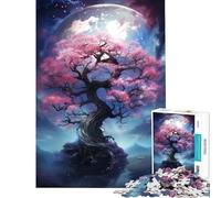 Rompecabezas de 1000 Piezas para Adolescentes Paisaje de ensueño con árboles de Cerezo desafío Educativo Vacaciones en casa Juegos relajantes para Mayores de 14 años Juego de Rompecabezas Disponible