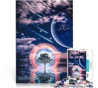 Rompecabezas de 1000 Piezas para Adolescentes Paisaje de fantasía Espacial~ Juegos educativos Interacción Entre Padres e Hijos 52x38cm