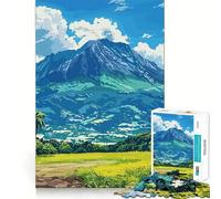 Rompecabezas de 1000 Piezas para Adolescentes Paisaje de montaña Tropical, Arte de Bordes precisos, Entrenamiento Mental, Juego Divertido y Tranquilo, Regalo de cumpleaños (38x26cm)