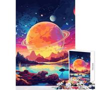 Rompecabezas de 1000 Piezas para Adolescentes Paisaje de Mundo Extraterrestre Juguetes antiestrés Regalos para Mujeres y Hombres Juego Educativo desafío Educativo tamaño 50x75cm
