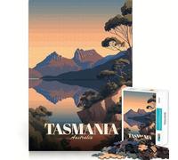 Rompecabezas de 1000 Piezas para Adolescentes, Paisaje de Tasmania, Australia, Arte, Ajuste, Juego, Desarrollo Mental, diversión, Ocio, Tiempo Libre, Navidad, Arte para el hogar (50x75cm)
