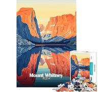 Rompecabezas de 1000 Piezas para Adolescentes Paisaje del Monte Whitney Juego Educativo y desafiante Juguete práctico Decoración Perfecta Regalo de cumpleaños Tamaño 75x50cm