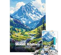 Rompecabezas de 1000 Piezas para Adolescentes Paisaje del Monte Whitney Juegos Familiares para divertirse en Familia Regalo para Toda la Familia (Tamaño 38x52cm)