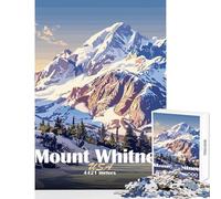 Rompecabezas de 1000 Piezas para Adolescentes Paisaje del Monte Whitney Juguetes antiestrés Ideas de Regalo Juego Familiar Entrena tu Cerebro y Tus Manos tamaño 38x52cm