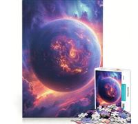 Rompecabezas de 1000 Piezas para Adolescentes: Paisaje del Planeta Cósmico, Juego Educativo, para Relajarse intelectualmente, Juego de desafío único 38x26cm